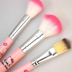 تصویر پک براش ۱۲ تایی هلو کیتی مدل سوییت گرل (Hello Kitty Perfect Foundation Make Up Brush-Sweet Girl) 