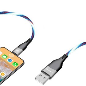 تصویر کابل LED تبدیل USB به Micro USB ارلدام مدل EC-096 طول 1 متر 