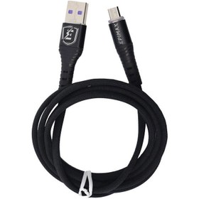 تصویر کابل فست شارژ فلت کتان USB به MicroUSB اپیمکس مدل EC-01 USB MicroUSB EC-01