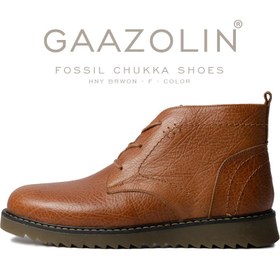 تصویر بوت چوکا فسیل گازولین عسلی فلوتر – GAAZOLIN Fossil Chukka Boots Hny Brown F 