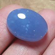 تصویر عقیق کبود یمنی خوش رنگ و زیبا قواره دار 