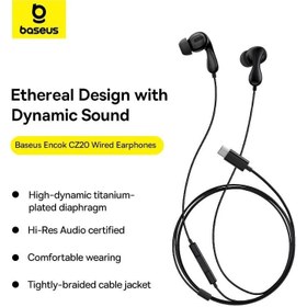 تصویر هندزفری سیمی بیسوس مدل Encok CZ20 Baseus Encok CZ20 Wired Earphones A00171400113-00