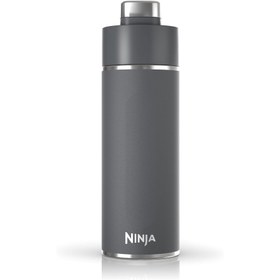 تصویر ماگ مسافرتی نینجا مدل Ninja DW2401BL Thirsti Travel Water Bottle, For Carbonated Sparkling Drinks, Colder and Fizzier Longer, Leak Proof 