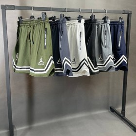 تصویر شلوارک مردانه جردن NBA - طوسی روشن / XXL 