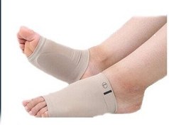 تصویر قوس پای صاف جورابی پارچه ای سیلیکونی 