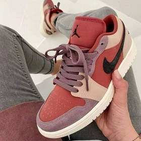 تصویر کتونی ایر جردن ١ بدون ساق کَنیِن راست Air Jordan 1 Low Canyon Rust