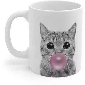 تصویر ماگ طرح گربه Cat مدل NM1240 