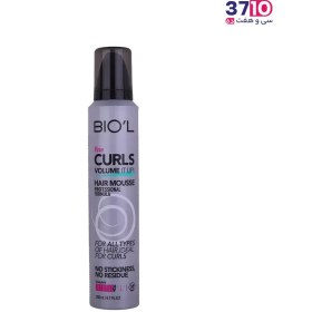 تصویر موس حالت دهنده مو با قدرت بالا بیول Hair Mousse Fine Curls BIOL