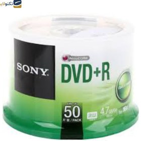 تصویر دی وی دی خام سونی مدل DVD+R بسته 50 عددی 