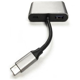 تصویر تبدیل USB TYPE C به 4K /HDMI/VGA/USB-3.0 