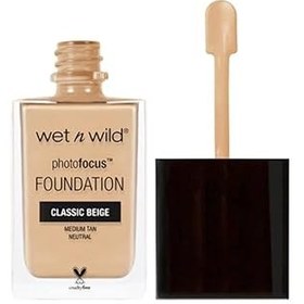 تصویر کرم پودر وت اند وایلد فتو فوکوس حجم ۳۰ میل WET N WILD Photo Focus Foundation MATTE E365c soft Beig 