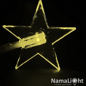 تصویر ریسه ستاره کریستالی شفاف 
