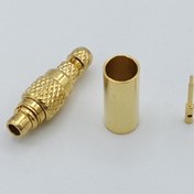تصویر کانکتور MMCX نری سرکابلی مستقیم RG174/RG316 