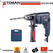 تصویر دریل 750 وات چکشی توسن مدل 0022D-BMC Tosan 0022D-BMC Impact Drill