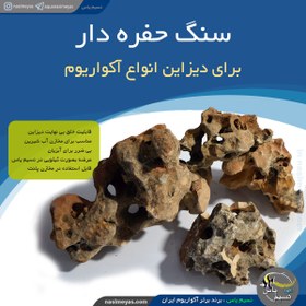 تصویر سنگ حفره دار دیزاین آکواریوم stone for aquarium