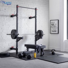 تصویر سازه کراس فیت دیواری تاشو Folding wall crossfit structure NS1022 