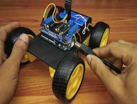 تصویر پروژه ربات کنترل از راه دور بلوتوث با موبایل 