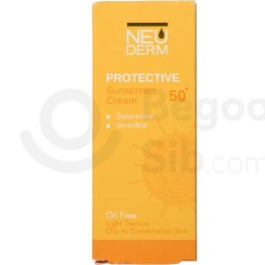 تصویر ضد آفتاب بی‌رنگ هایلی پروتکتیو فاقد چربی SPF50 نئودرم 50 میلی لیتری 