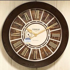 تصویر ساعت دیواری چوبی شوبرت کد 5218 