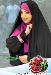 تصویر چادر مشکی ساده سنتی پارچه کرپ 