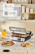 تصویر دستگاه ساندویچ و تست سبز گریل Grill And Toaster Compact Steel Pro Sear Inox 2007 Karaca 