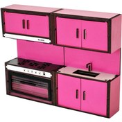 تصویر ماکت دکوری رانزو گالری مدل آشپزخانه مجموعه دو عددی کد 0071 - کرم 