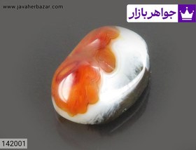 تصویر نگین عقیق باباقوری دو کوهانه زیبا کد 142001 