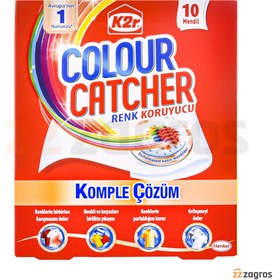 تصویر دستمال محافظ رنگ لباس کالرکچر Colour catcher ترکیه بسته 10 عددی 