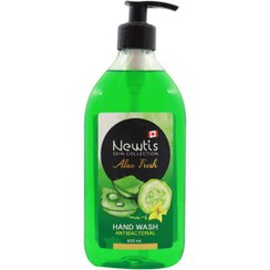 تصویر مایع دست شویی سبز Aloe Fresh حجم 400میل نیوتیس Newtis Aloe Fresh Hand Wash 400ml