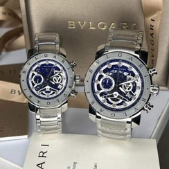 تصویر ست ساعت زنانه و مردانه بولگاری ۳ موتوره سیلور Bvlgari 