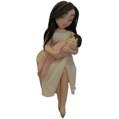 تصویر تاپر کیک فوندانتی مادر و کودک - گوگولی ها 