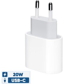 تصویر شارژر اپل توان 20 وات دو پین گرد Charger Apple 20W Dual Pin