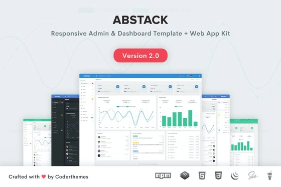 خرید و قیمت قالب مدیریت حرفه ای Abstack – Admin & Dashboard Template | ترب