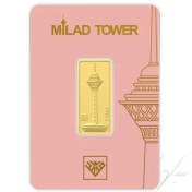 تصویر شمش طلا 2 گرم طلای محمد برج میلاد 24 عیار 