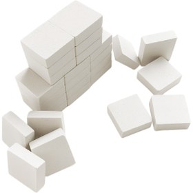 تصویر آجر فشاری ۲*۲ مینیاتوری سفید سایز 20*20*7 میلی متر