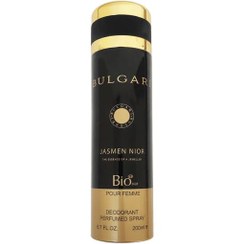 تصویر اسپری زنانه بیو استار (Bio Star) مدل بولگاری جاسمین نویر (Bvlgari Jasmin Noir) حجم 200 میل بادی اسپلش