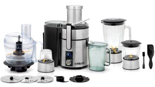 تصویر آبمیوه گیری و غذاساز چند کاره (13 کاره) ولومی ایتالوکس - مدل (2590) - استیل Juicer and Food Processor Multifunction (13 functions) Volume - (2590)