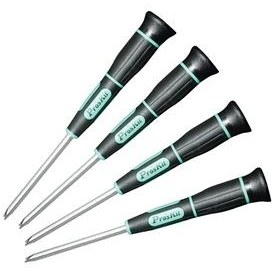 تصویر ست 4 عددی پیچ گوشتی دوشاخ(وسط چاک)پروسکیت ProsKit SD-2404 screwdriver