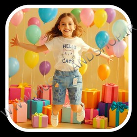 تصویر شورتک جین بچه گانه 