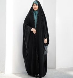 تصویر چادر عربی گلدوزی 