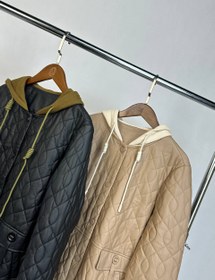 تصویر ست کت چرم وارداتی - کرم 