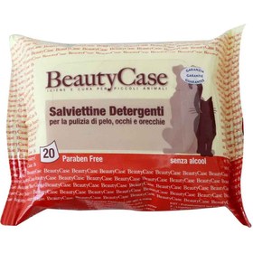 تصویر دستمال مرطوب بیوتی کیس سگ و گربه ۲۰ عددی Beauty case 20