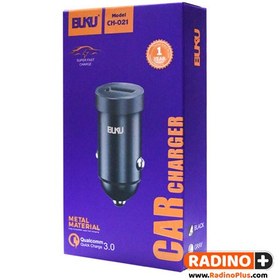 تصویر شارژر فندکی بوکو مدل BUKU CH-021 CAR CHARGER BUKU CH-021