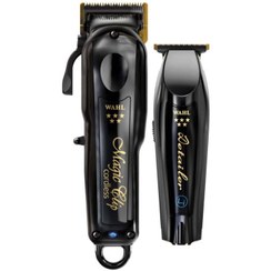 تصویر ست ماشین اصلاح وال مجیک کلیپ و دیتیلر ال آی باربر کمبو اصل Wahl Barber Combo Magic Clip and Li Detailer Cordless original
