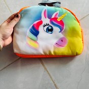 تصویر ساک ورزشی بچگانه - یونیکورن نارنجی 