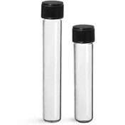 تصویر لوله آزمایش شیشه ای درب پیچ دار 12*100 میلی متر 