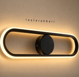 تصویر چراغ دیواری LED سه حالته بیضی 