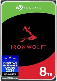 تصویر Seagate IronWolf, 8TB, Enterprise Internal NAS HDD – CMR 3.5 Inch, SATA 6GB/s, 7,200 RPM, 256 MB Cache for RAID NAS - Frustration Free Packaging (ST8000VNZ02) 