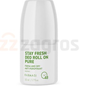 تصویر مام رول دئودورانت زنانه ضد تعریق فارماسی Farmasi مدل Stay Fresh Cotton 