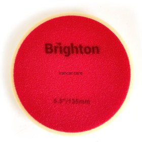 تصویر پد پولیش متوسط روتاری نارنجی 125 میلی متری برایتون مدل Brighton Rotary Medium Cut Polishing Pad 125mm 